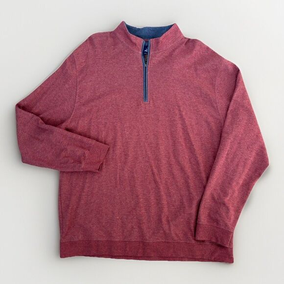 Johnnie-O Other - Johnnie O Pullover Mens Size 3XL Malibu Red Sully Quarter Zip Performance Shirt
